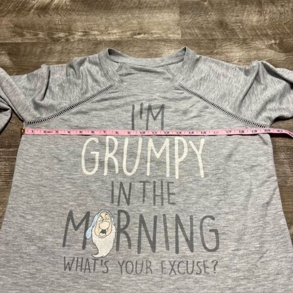 Disney Sleepwear “I’m grumpy in the morning. What’s your excuse?” Long Sleeve - Picture 7 of 8